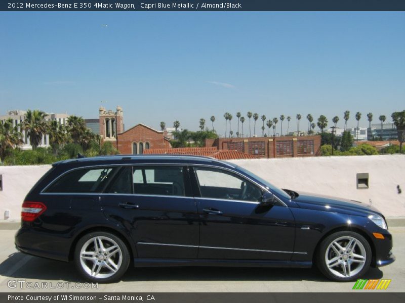 Capri Blue Metallic / Almond/Black 2012 Mercedes-Benz E 350 4Matic Wagon