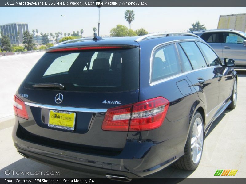 Capri Blue Metallic / Almond/Black 2012 Mercedes-Benz E 350 4Matic Wagon