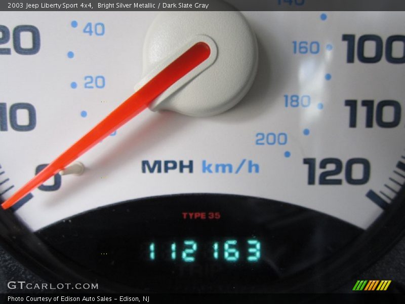 Bright Silver Metallic / Dark Slate Gray 2003 Jeep Liberty Sport 4x4