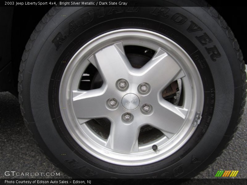 Bright Silver Metallic / Dark Slate Gray 2003 Jeep Liberty Sport 4x4