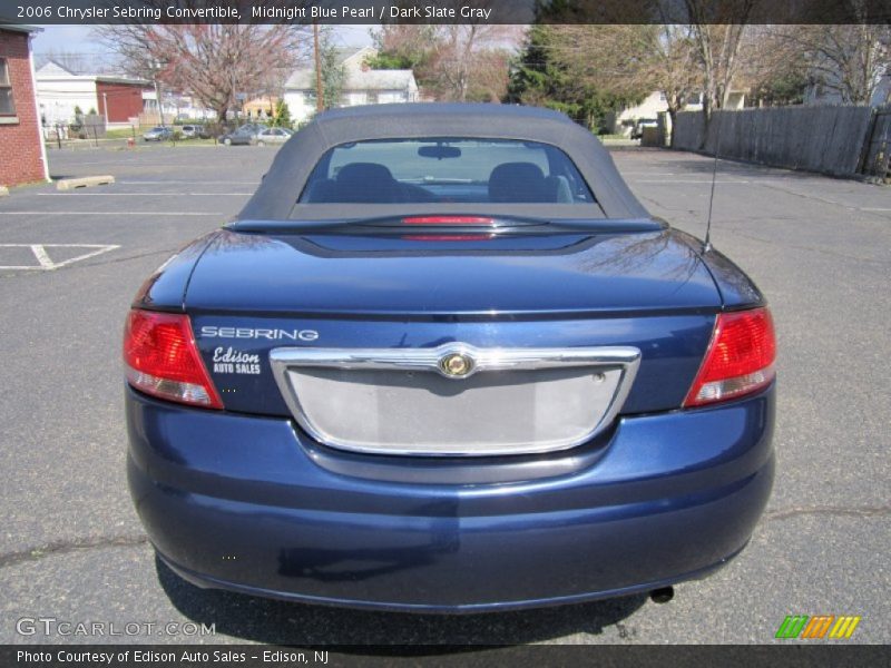 Midnight Blue Pearl / Dark Slate Gray 2006 Chrysler Sebring Convertible