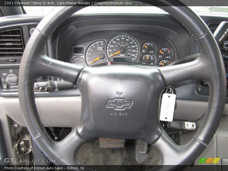 Light Pewter Metallic / Graphite/Medium Gray 2001 Chevrolet Tahoe LS 4x4