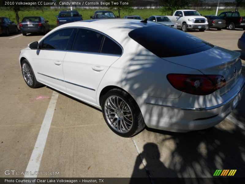 Candy White / Cornsilk Beige Two Tone 2010 Volkswagen CC Luxury