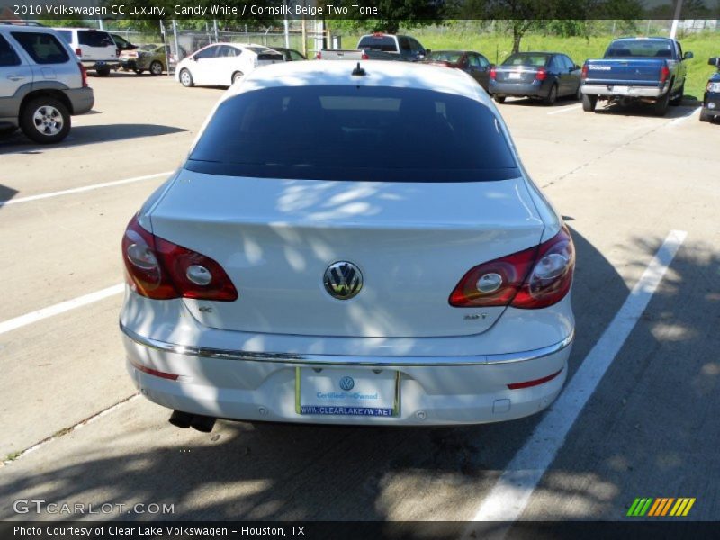 Candy White / Cornsilk Beige Two Tone 2010 Volkswagen CC Luxury