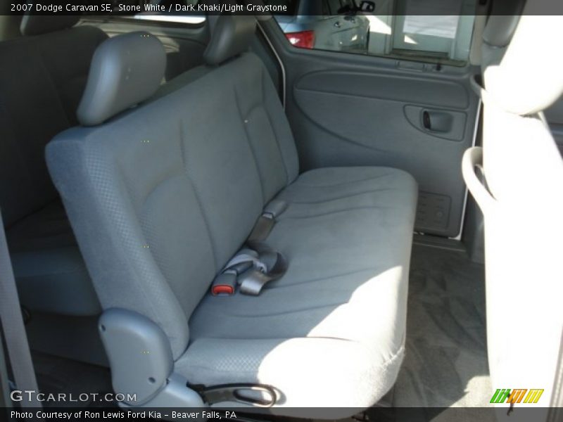 Stone White / Dark Khaki/Light Graystone 2007 Dodge Caravan SE