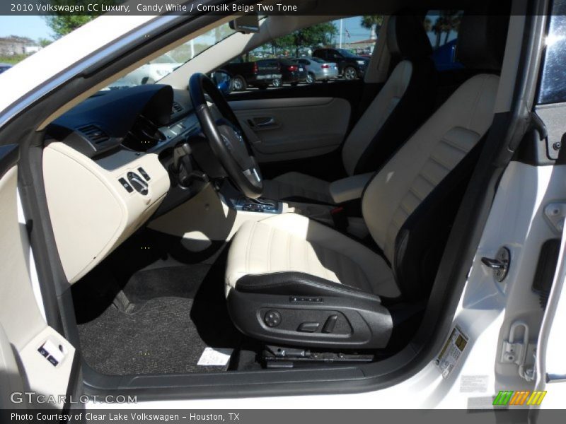 Candy White / Cornsilk Beige Two Tone 2010 Volkswagen CC Luxury