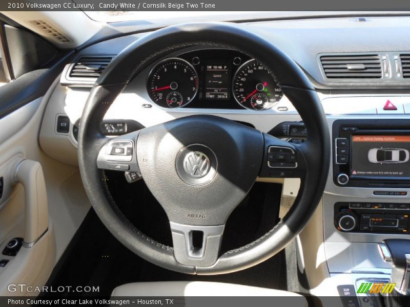 Candy White / Cornsilk Beige Two Tone 2010 Volkswagen CC Luxury