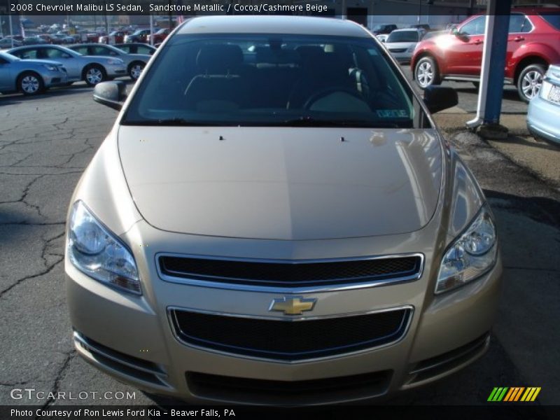 Sandstone Metallic / Cocoa/Cashmere Beige 2008 Chevrolet Malibu LS Sedan