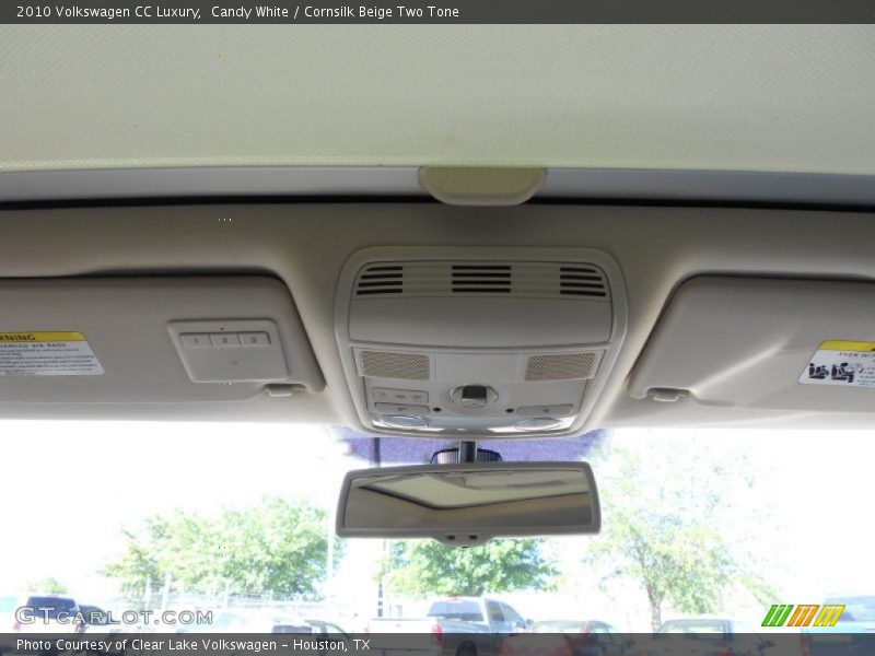 Candy White / Cornsilk Beige Two Tone 2010 Volkswagen CC Luxury