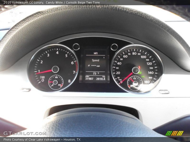 Candy White / Cornsilk Beige Two Tone 2010 Volkswagen CC Luxury