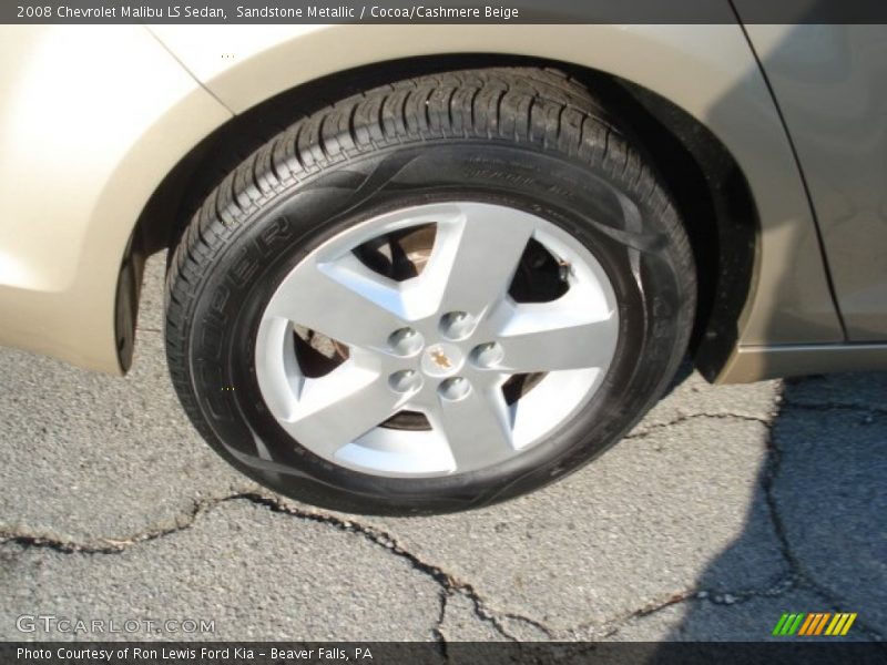 Sandstone Metallic / Cocoa/Cashmere Beige 2008 Chevrolet Malibu LS Sedan