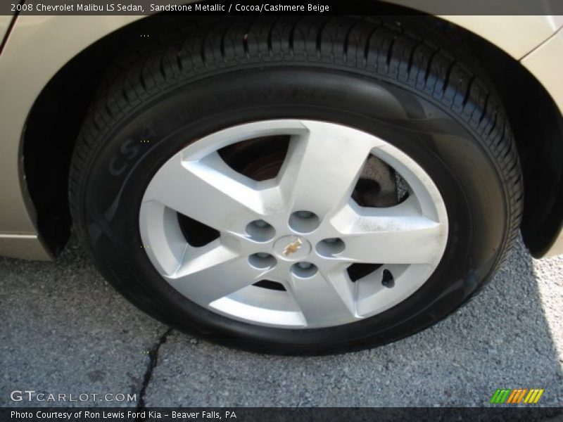 Sandstone Metallic / Cocoa/Cashmere Beige 2008 Chevrolet Malibu LS Sedan