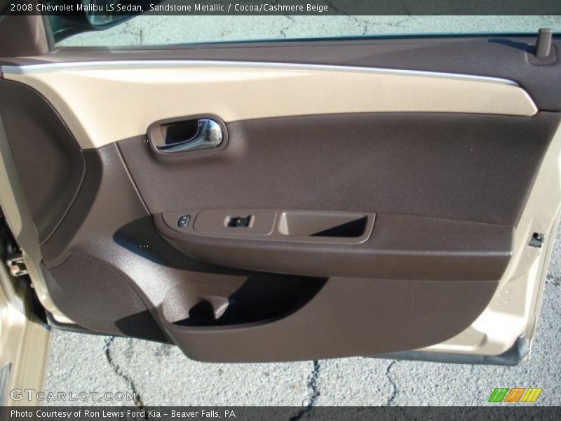 Sandstone Metallic / Cocoa/Cashmere Beige 2008 Chevrolet Malibu LS Sedan