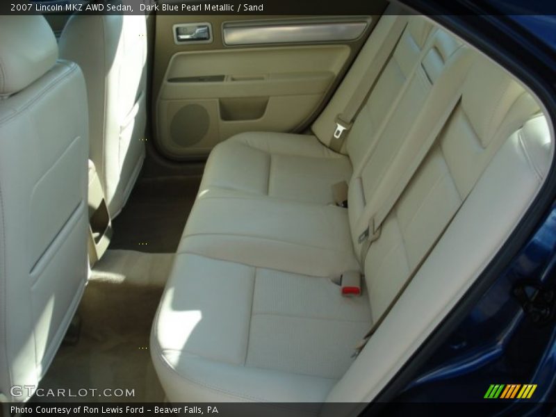 Rear Seat of 2007 MKZ AWD Sedan