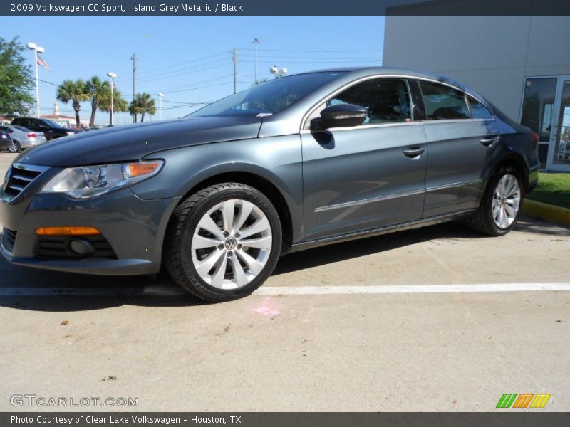 Island Grey Metallic / Black 2009 Volkswagen CC Sport