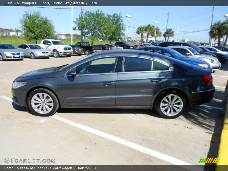 Island Grey Metallic / Black 2009 Volkswagen CC Sport