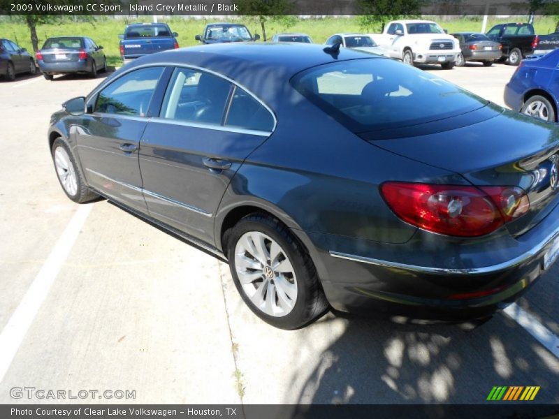 Island Grey Metallic / Black 2009 Volkswagen CC Sport