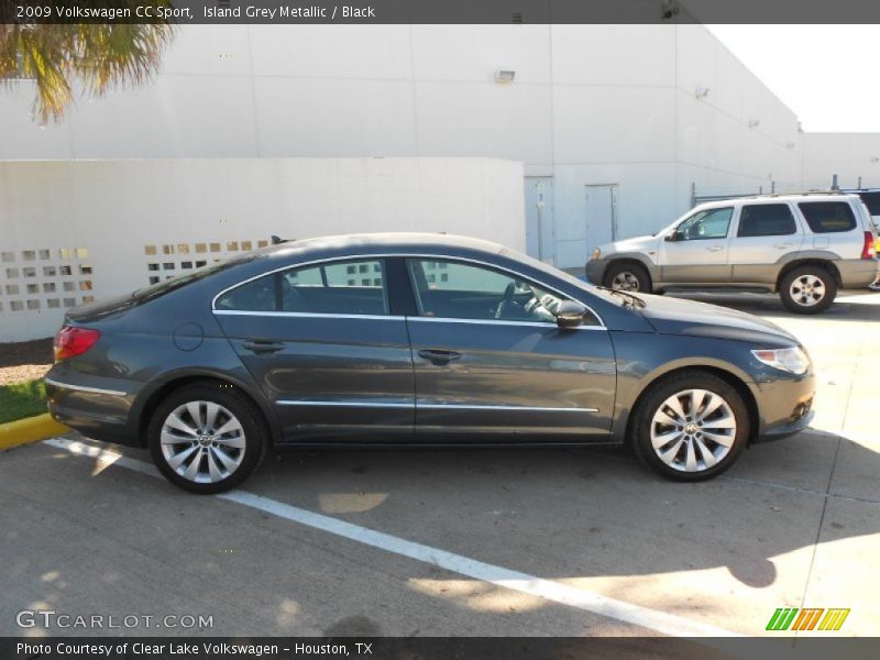 Island Grey Metallic / Black 2009 Volkswagen CC Sport