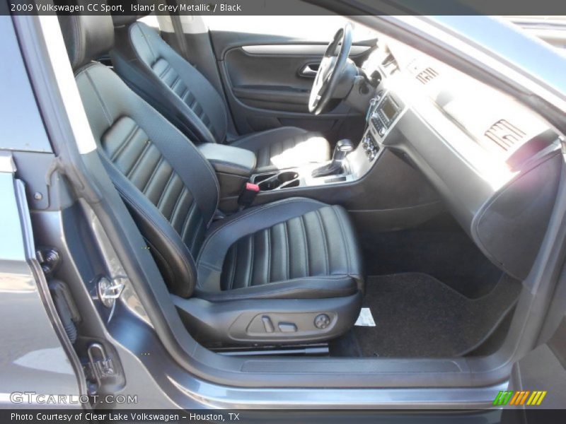 Island Grey Metallic / Black 2009 Volkswagen CC Sport