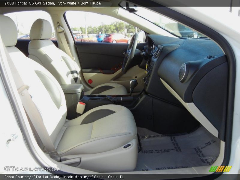 Ivory White / Light Taupe 2008 Pontiac G6 GXP Sedan