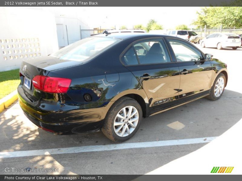 Black / Titan Black 2012 Volkswagen Jetta SE Sedan