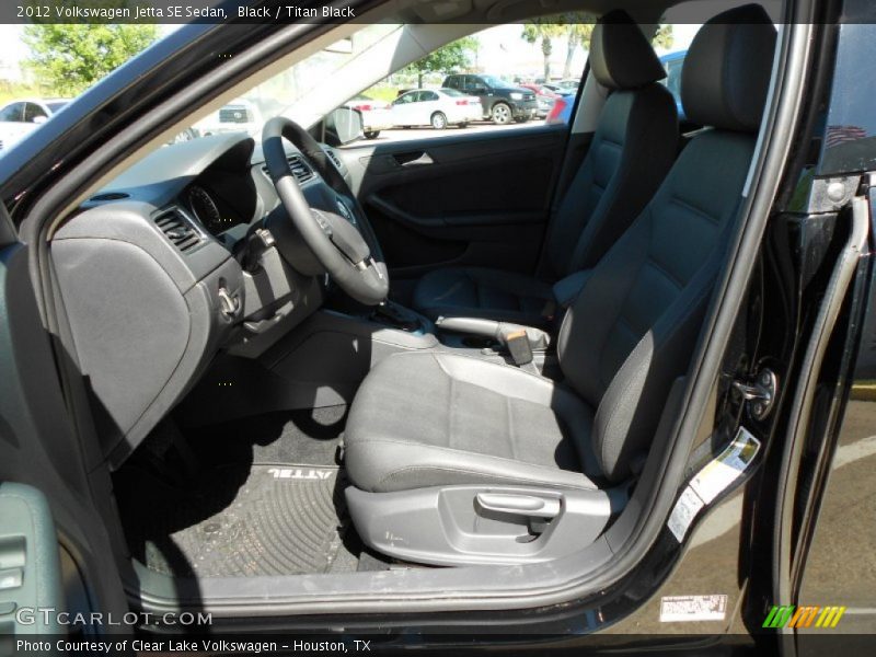 Black / Titan Black 2012 Volkswagen Jetta SE Sedan