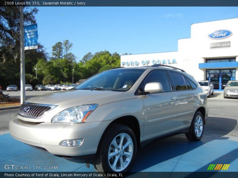 Savannah Metallic / Ivory 2008 Lexus RX 350