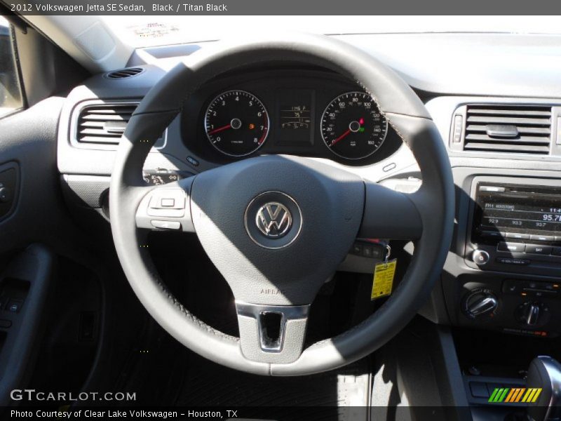 Black / Titan Black 2012 Volkswagen Jetta SE Sedan