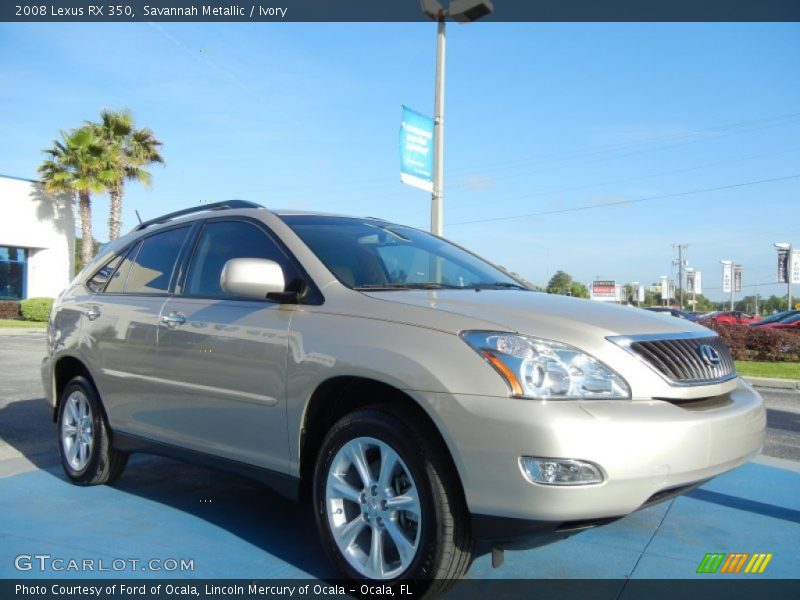 Front 3/4 View of 2008 RX 350