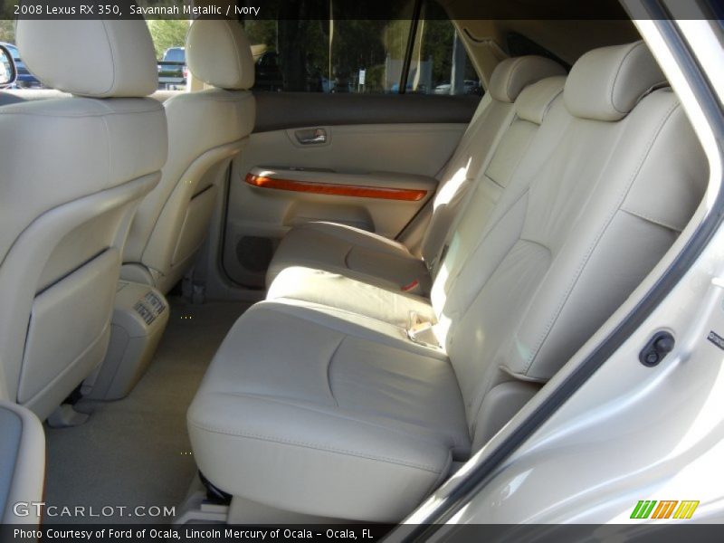 Rear Seat of 2008 RX 350