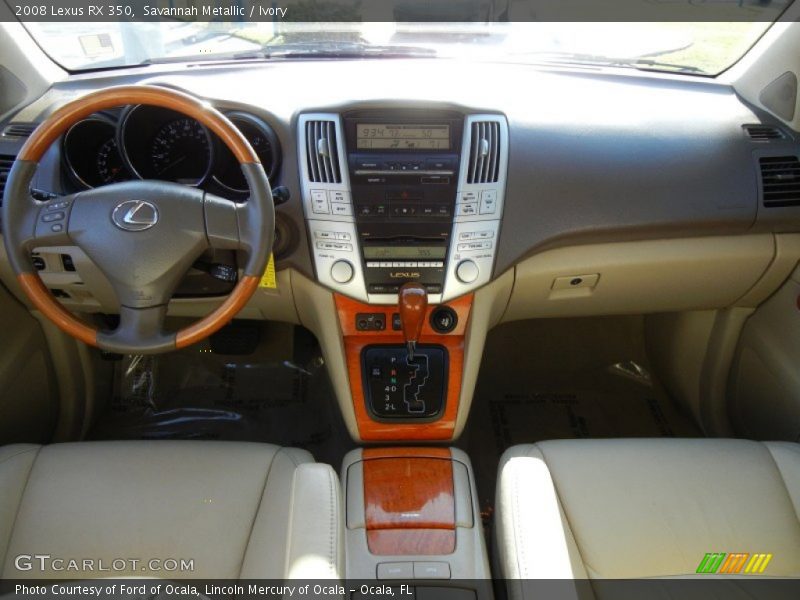 Dashboard of 2008 RX 350