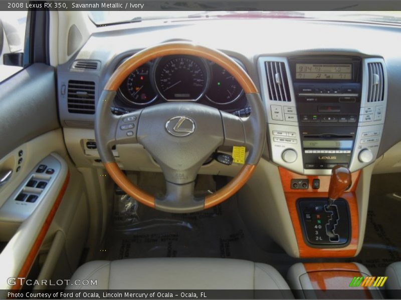 Dashboard of 2008 RX 350