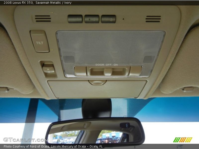 Controls of 2008 RX 350