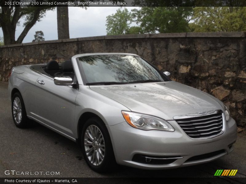 Bright Silver Metallic / Black 2011 Chrysler 200 Limited Convertible