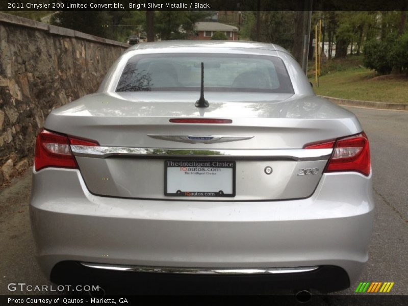 Bright Silver Metallic / Black 2011 Chrysler 200 Limited Convertible