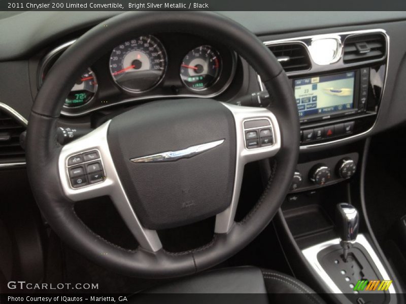 Bright Silver Metallic / Black 2011 Chrysler 200 Limited Convertible