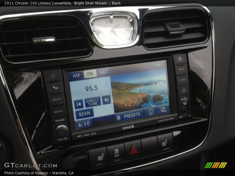 Bright Silver Metallic / Black 2011 Chrysler 200 Limited Convertible