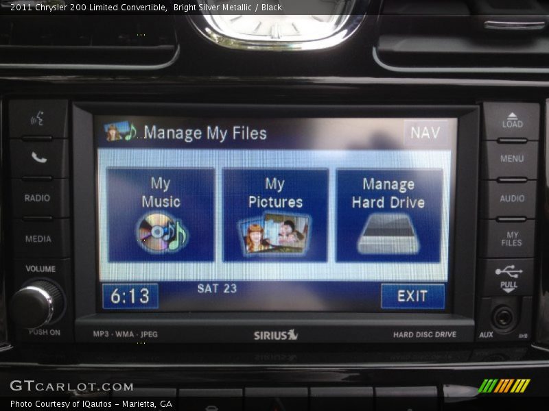 Bright Silver Metallic / Black 2011 Chrysler 200 Limited Convertible