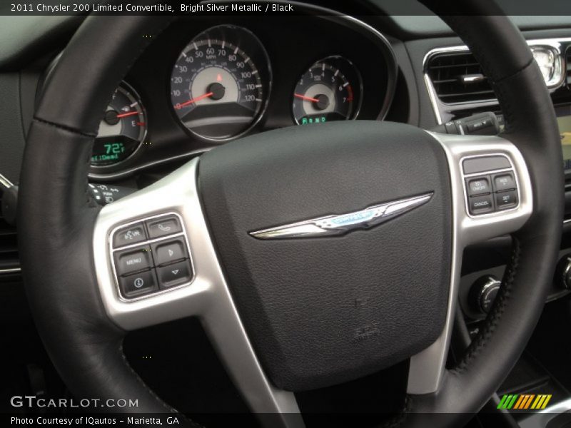 Bright Silver Metallic / Black 2011 Chrysler 200 Limited Convertible