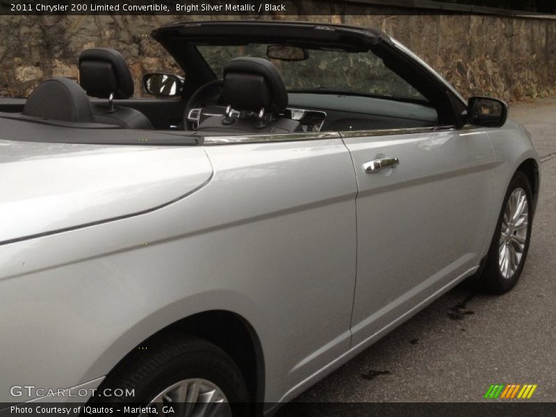 Bright Silver Metallic / Black 2011 Chrysler 200 Limited Convertible