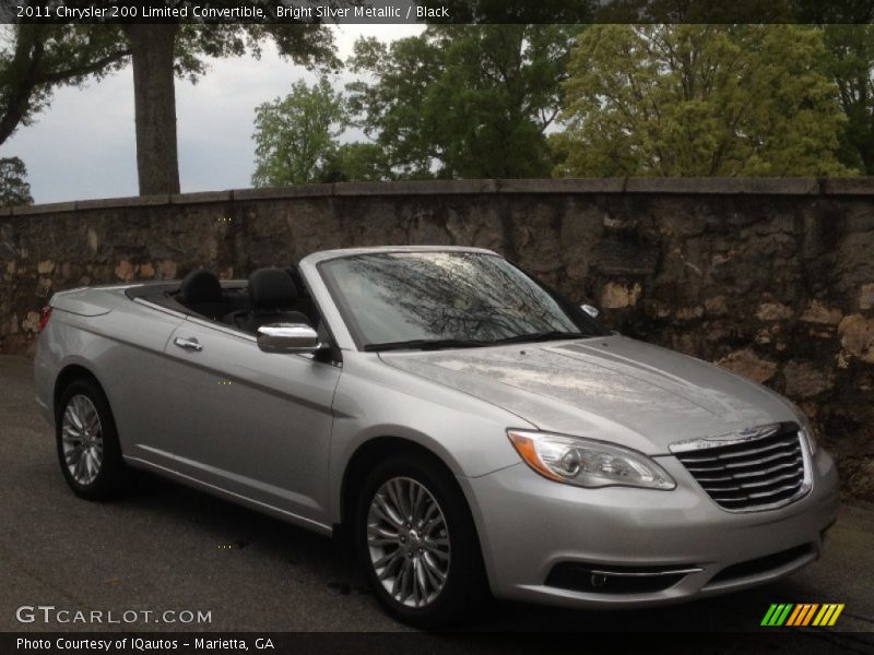 Bright Silver Metallic / Black 2011 Chrysler 200 Limited Convertible