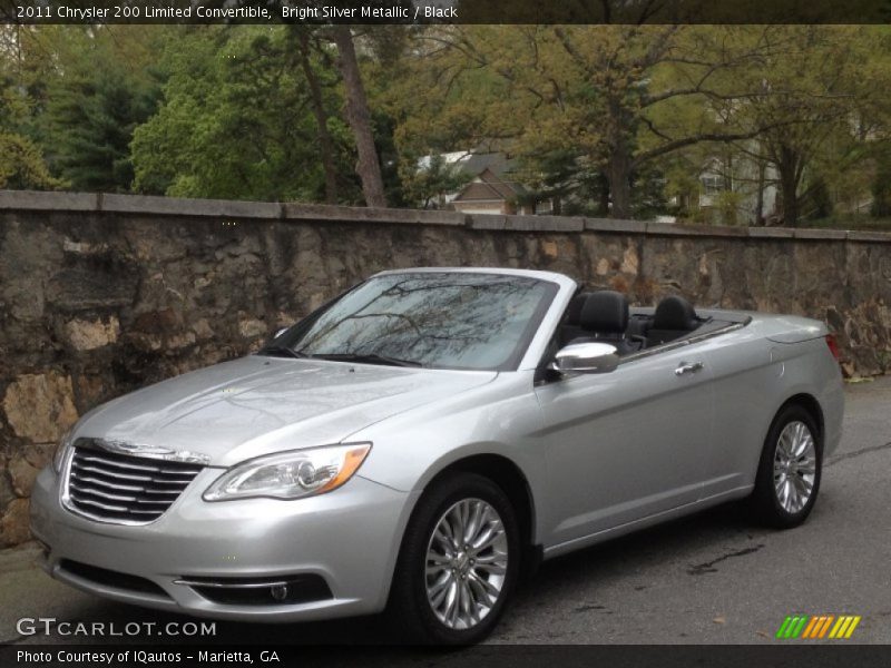 Bright Silver Metallic / Black 2011 Chrysler 200 Limited Convertible