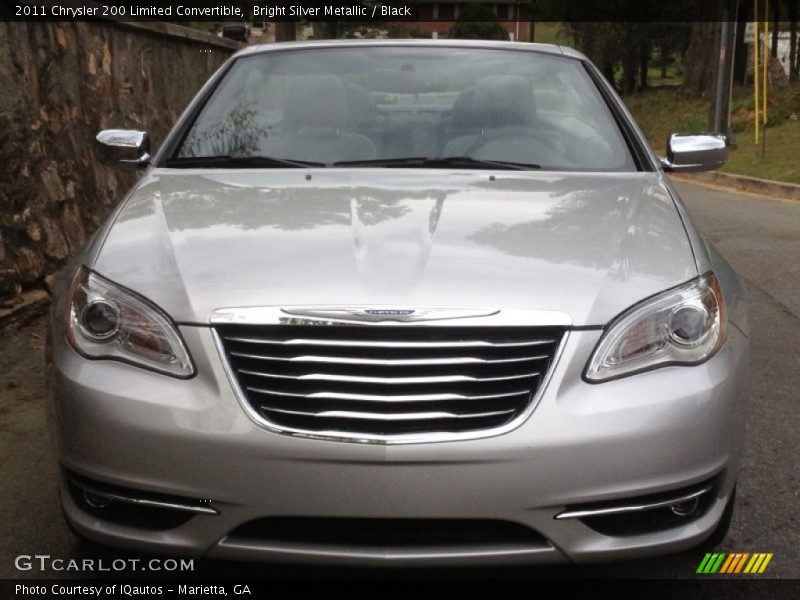 Bright Silver Metallic / Black 2011 Chrysler 200 Limited Convertible
