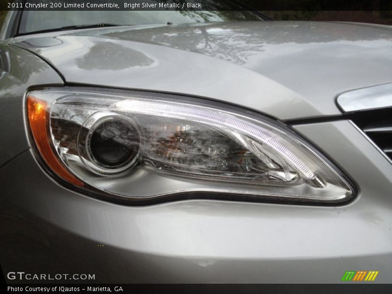 Bright Silver Metallic / Black 2011 Chrysler 200 Limited Convertible