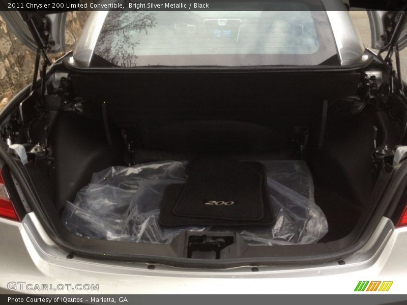 Bright Silver Metallic / Black 2011 Chrysler 200 Limited Convertible