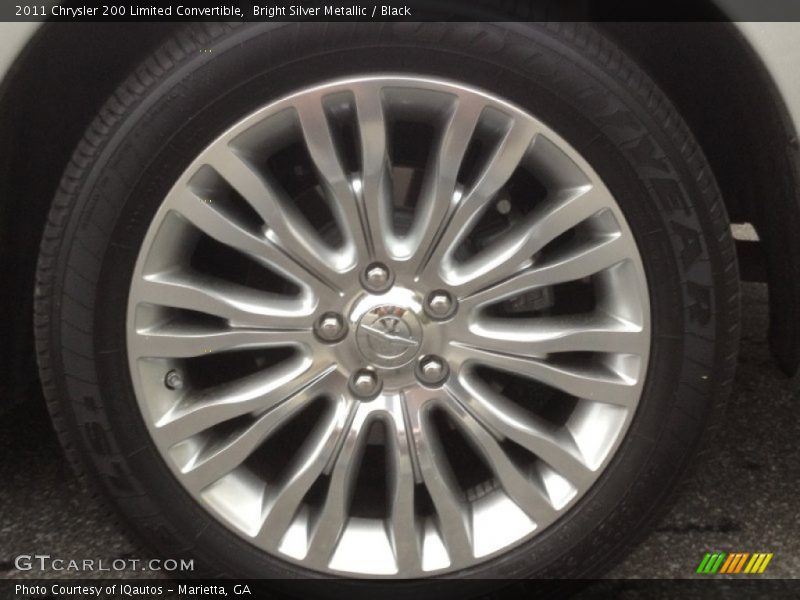 Bright Silver Metallic / Black 2011 Chrysler 200 Limited Convertible