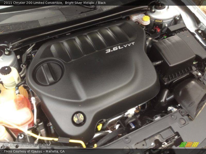 Bright Silver Metallic / Black 2011 Chrysler 200 Limited Convertible
