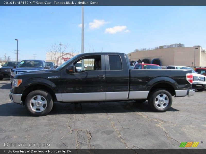 Tuxedo Black / Medium Stone 2010 Ford F150 XLT SuperCab