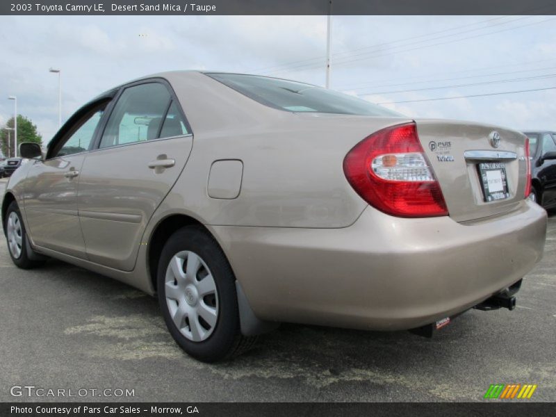 Desert Sand Mica / Taupe 2003 Toyota Camry LE