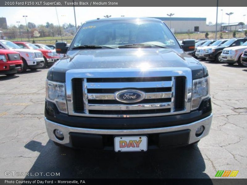 Tuxedo Black / Medium Stone 2010 Ford F150 XLT SuperCab